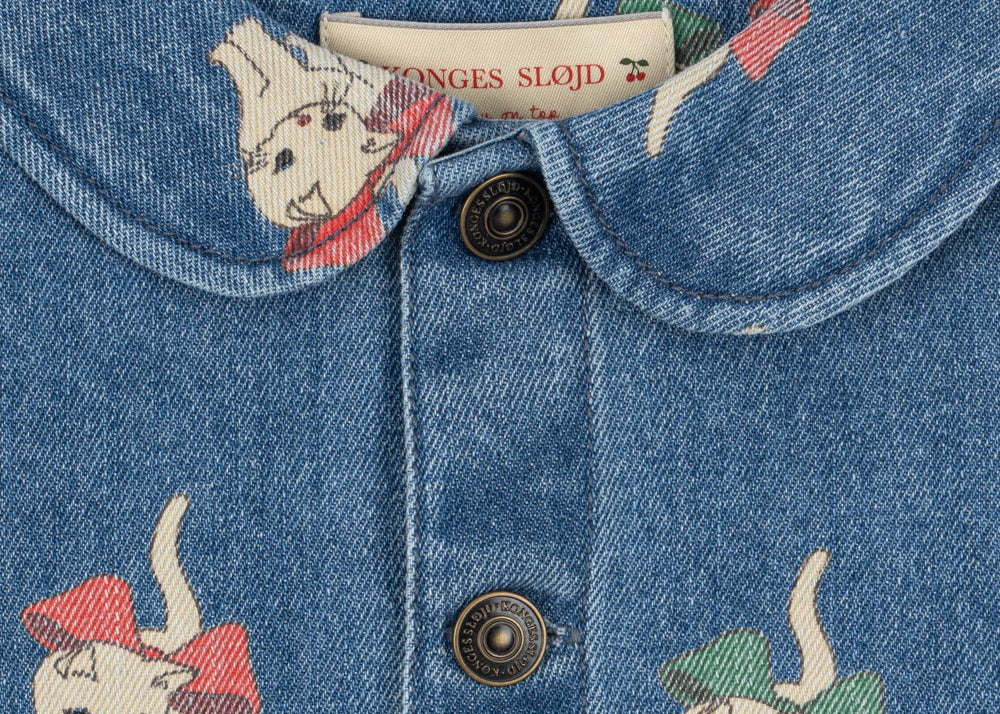 Konges Sløjd A/S WOVEN JACKETS & VESTS bow kitty denim