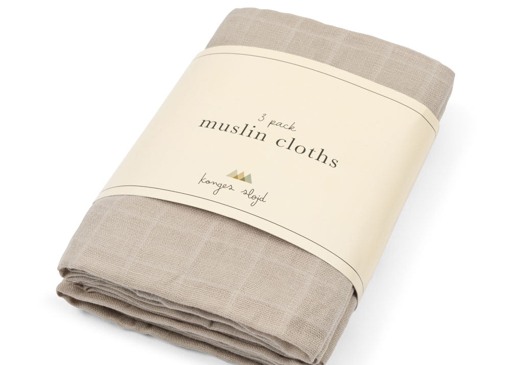Konges Sløjd A/S MUSLIN CLOTHS grey