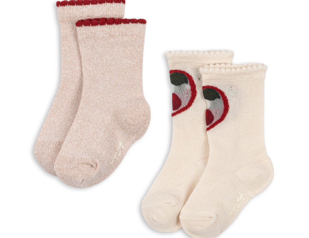 Konges Sløjd A/S SOCKS cherry/rose