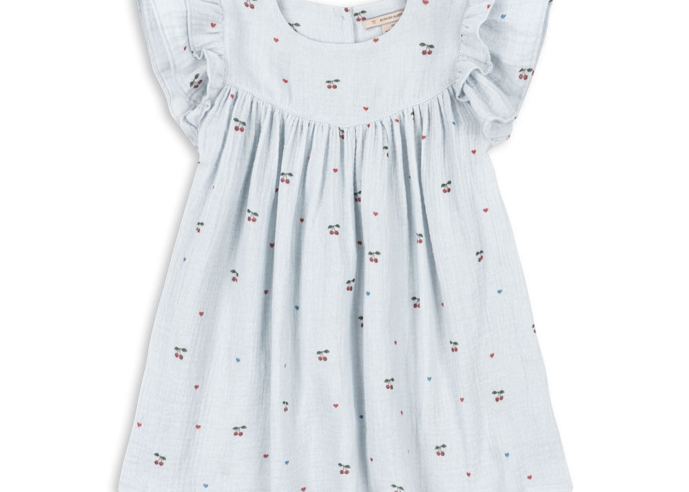 Konges Sløjd A/S WOVEN DRESSES cherry blue coeur