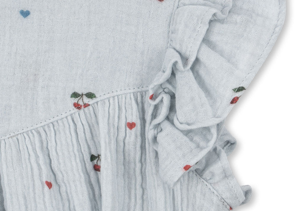 Konges Sløjd A/S WOVEN ROMPERS & JUMPSUITS cherry blue coeur