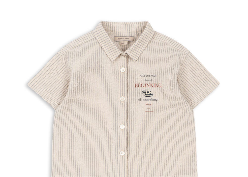 Konges Sløjd A/S WOVEN SHORT SLEEVE SHIRTS tradewinds stripe