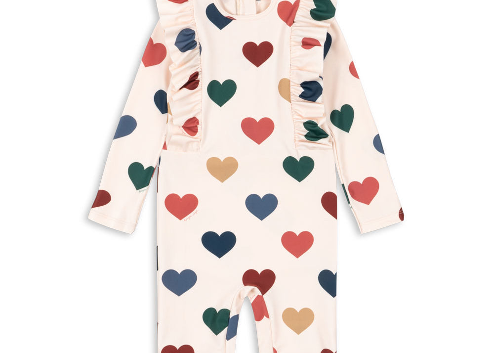 Konges Sløjd A/S UV ONESIES bon coeur coloré