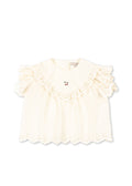 Konges Sløjd A/S WOVEN SHORT SLEEVE SHIRTS antique white