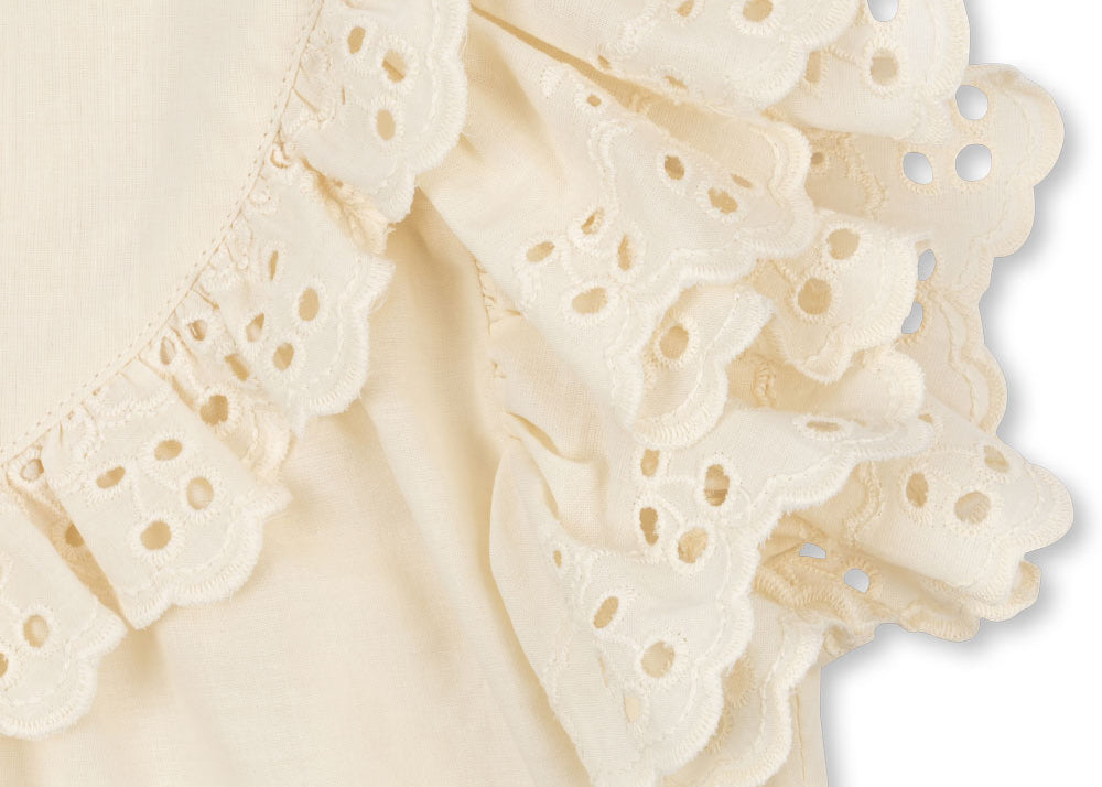 Konges Sløjd A/S WOVEN SHORT SLEEVE SHIRTS antique white