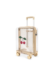 Konges Sløjd A/S TRAVEL SUITCASE cherry transparent