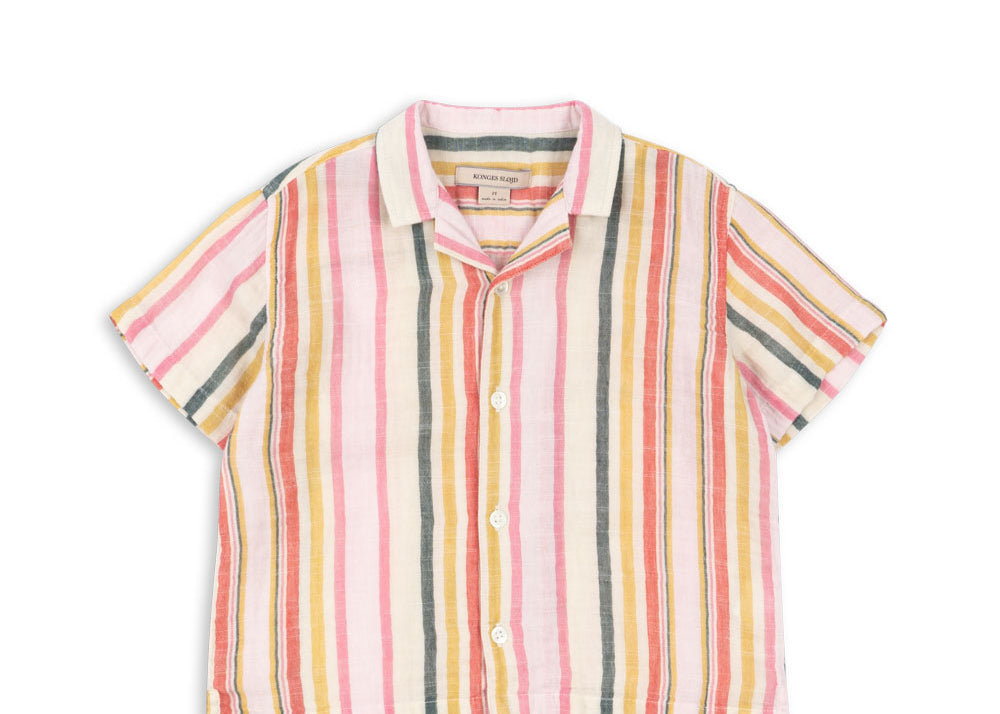 Konges Sløjd A/S WOVEN SHORT SLEEVE SHIRTS malibu stripe
