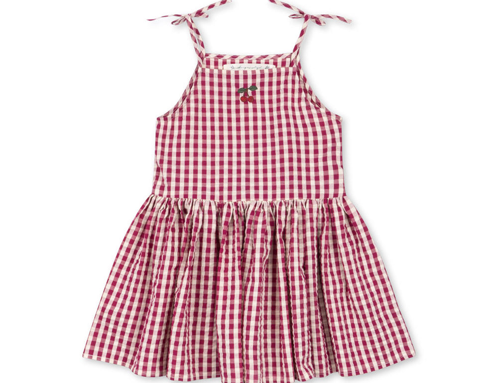 Konges Sløjd A/S WOVEN DRESSES raspberry check