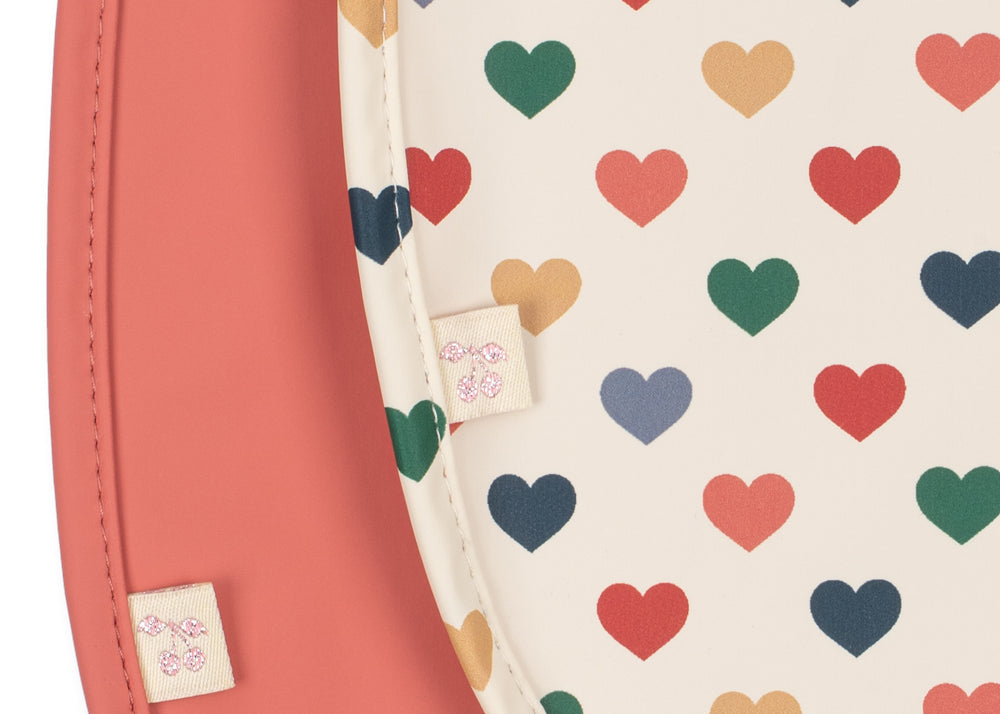 Konges Sløjd A/S DINNER BIBS coeur colore/faded rose