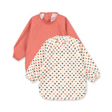 Konges Sløjd A/S DINNER BIBS coeur colore/faded rose