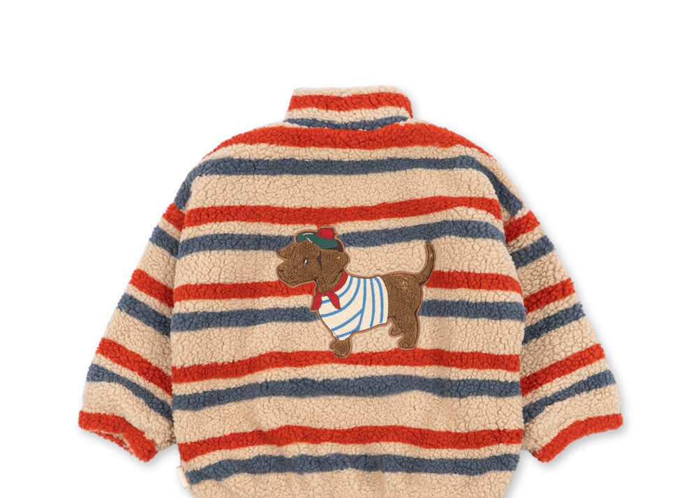 Konges Sløjd A/S TEDDY & FLEECE tangerine stripe