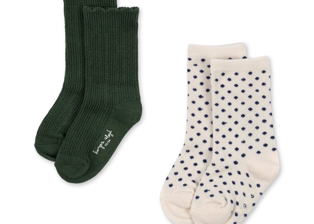 Konges Sløjd A/S SOCKS kombu green dot