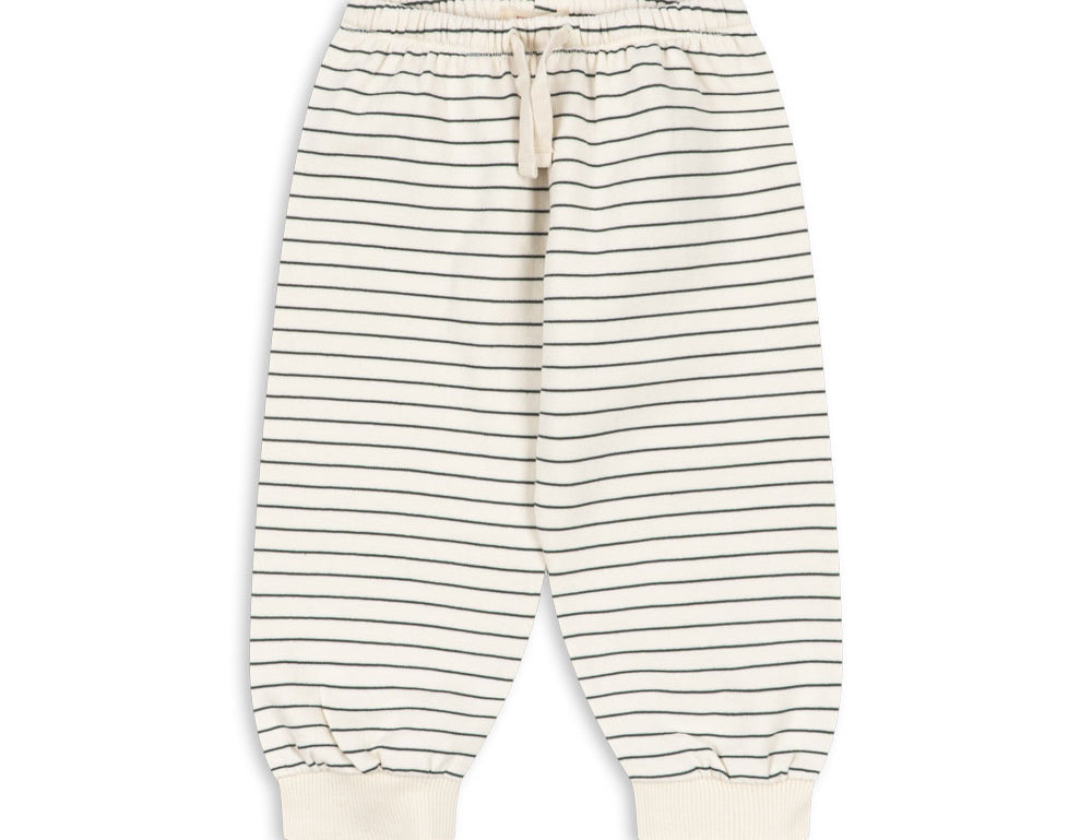 Konges Sløjd A/S JERSEY PANTS cilantro stripe