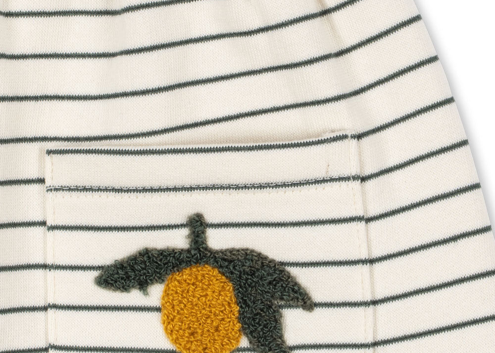 Konges Sløjd A/S JERSEY PANTS cilantro stripe