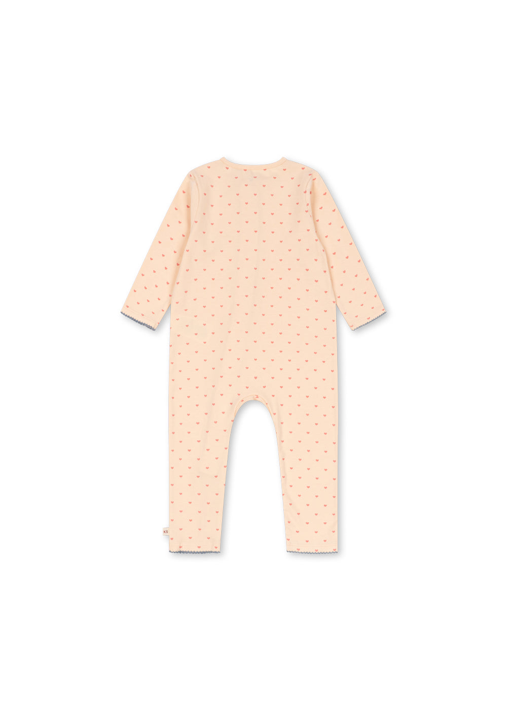 BASIC ZIP ONESIE - teddy coeur – Konges Sløjd®