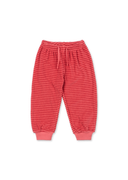 Konges Sløjd A/S JERSEY PANTS cardinal rose stripe