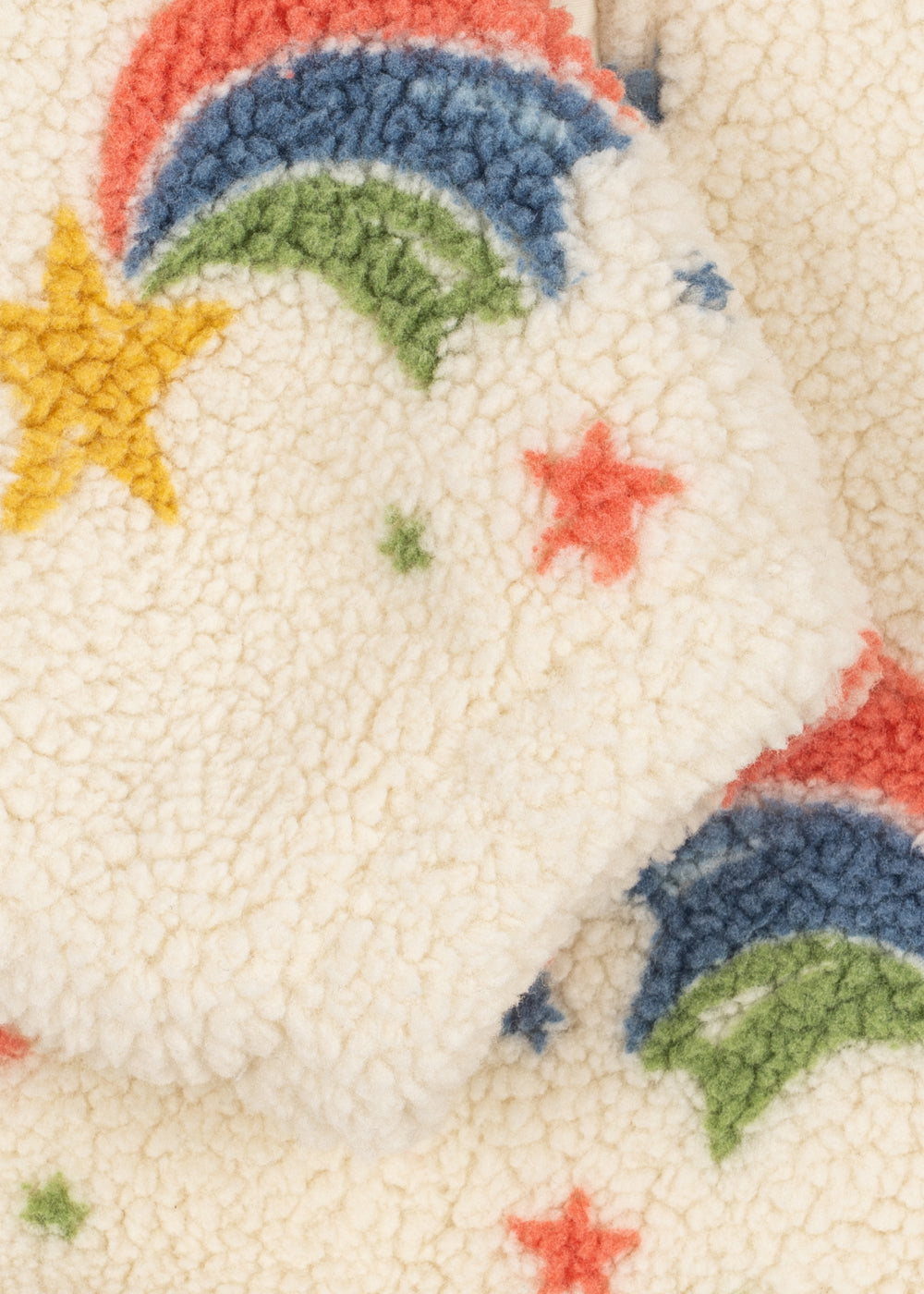 JODY TEDDY HALF ZIP - rainbow star – Konges Sløjd®
