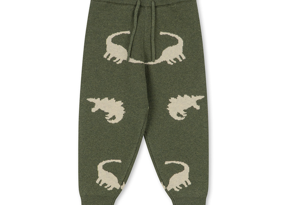 Konges Sløjd A/S KNITTED PANTS dino vert