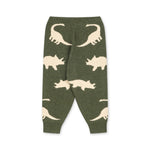 Konges Sløjd A/S KNITTED PANTS dino vert