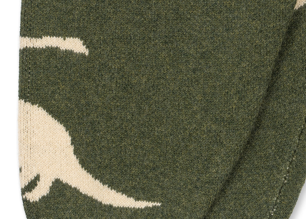 Konges Sløjd A/S KNITTED PANTS dino vert