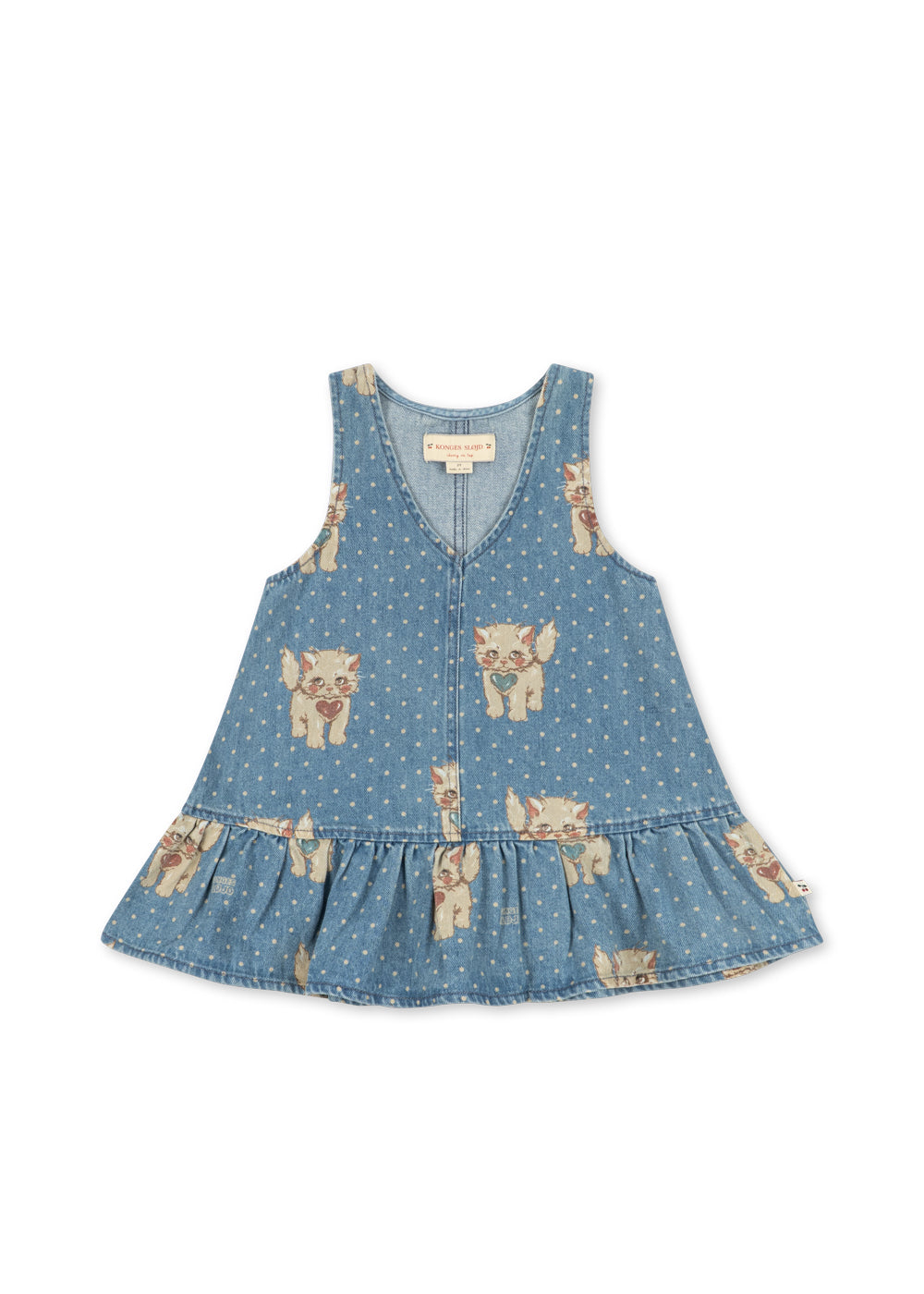 konges sløjd 猫プリント デニムワンピース 4Y Kitty Collection | Shop Now » Konges Sløjd®