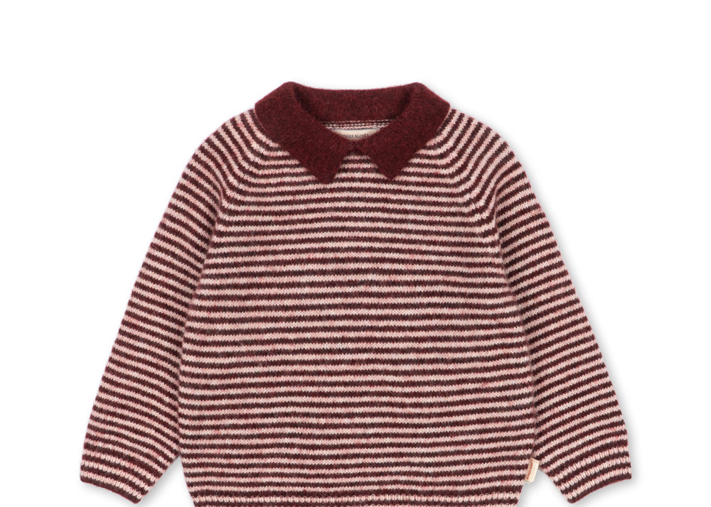 Konges Sløjd A/S KNITTED BLOUSES & VESTS mahogany stripe