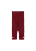 Konges Sløjd A/S KNITTED PANTS pomegranate