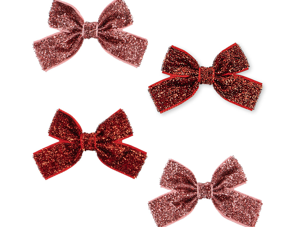 Konges Sløjd A/S HAIR ACCESSORIES red glitter/ rose glitter