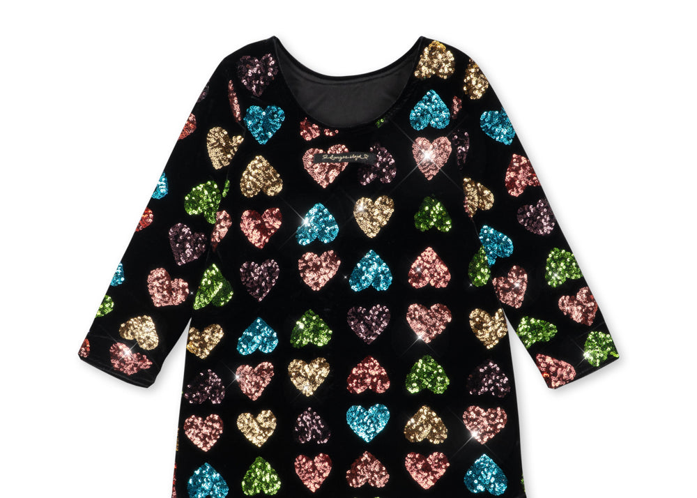 Konges Sløjd A/S JERSEY DRESSES amour sequin