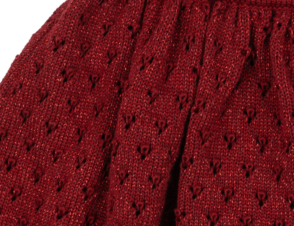 Konges Sløjd A/S KNITTED SKIRTS red dahlia