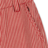 Konges Sløjd A/S WOVEN PANTS milk rouge stripe