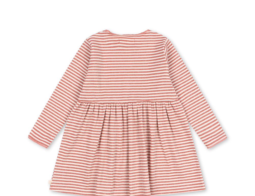 Konges Sløjd A/S JERSEY DRESSES rose cream stripe