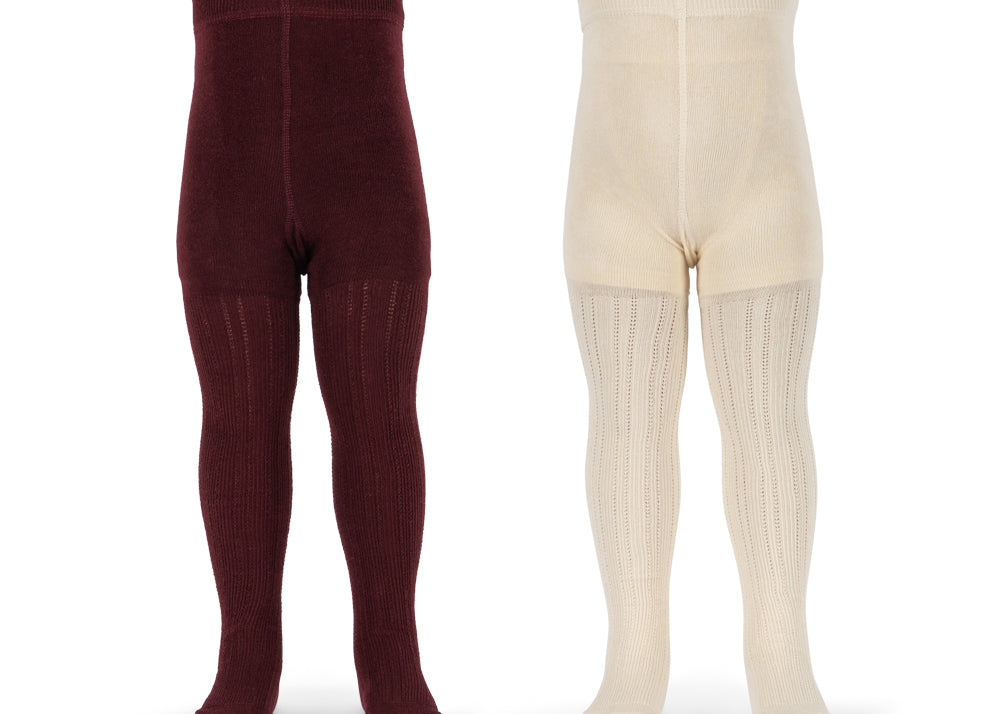 Konges Sløjd A/S STOCKINGS bordeaux/off white