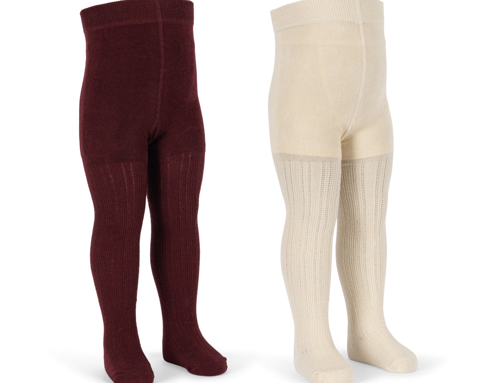 Konges Sløjd A/S STOCKINGS bordeaux/off white