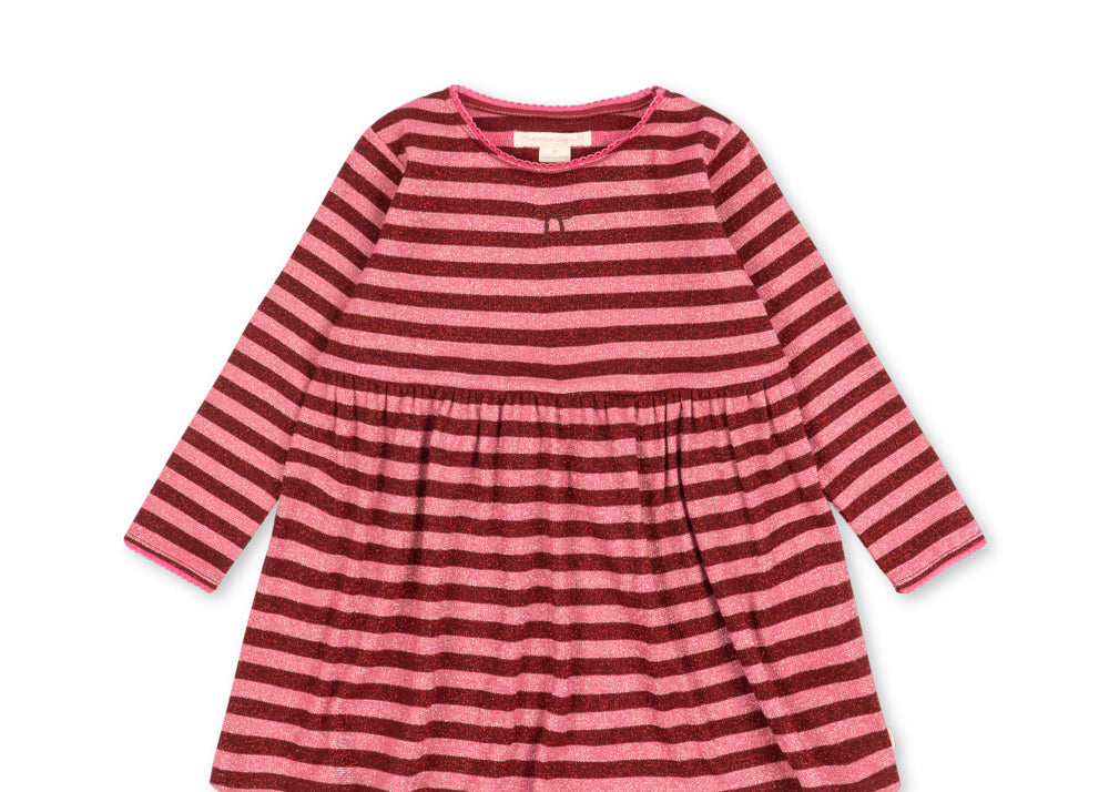 Konges Sløjd A/S JERSEY DRESSES pinky stripe