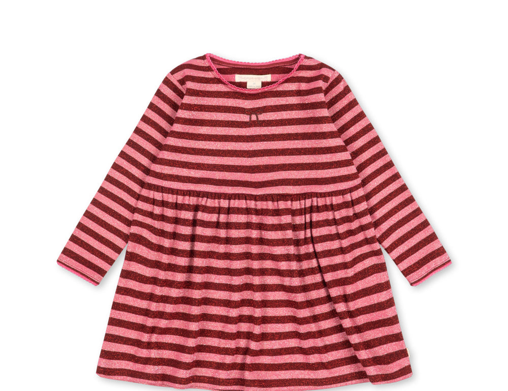 Konges Sløjd A/S JERSEY DRESSES pinky stripe