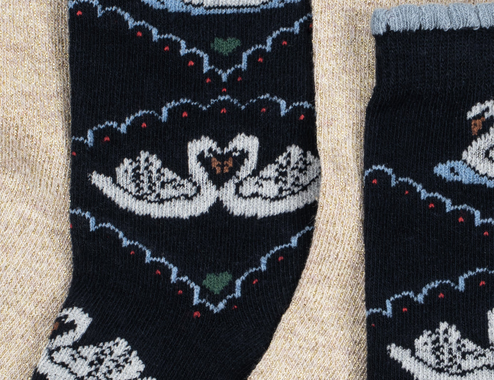 Konges Sløjd A/S SOCKS navy/off white