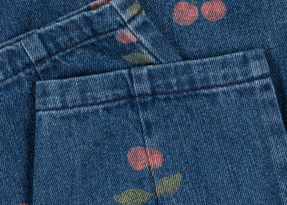 Konges Sløjd A/S WOVEN PANTS ma grande cerise denim