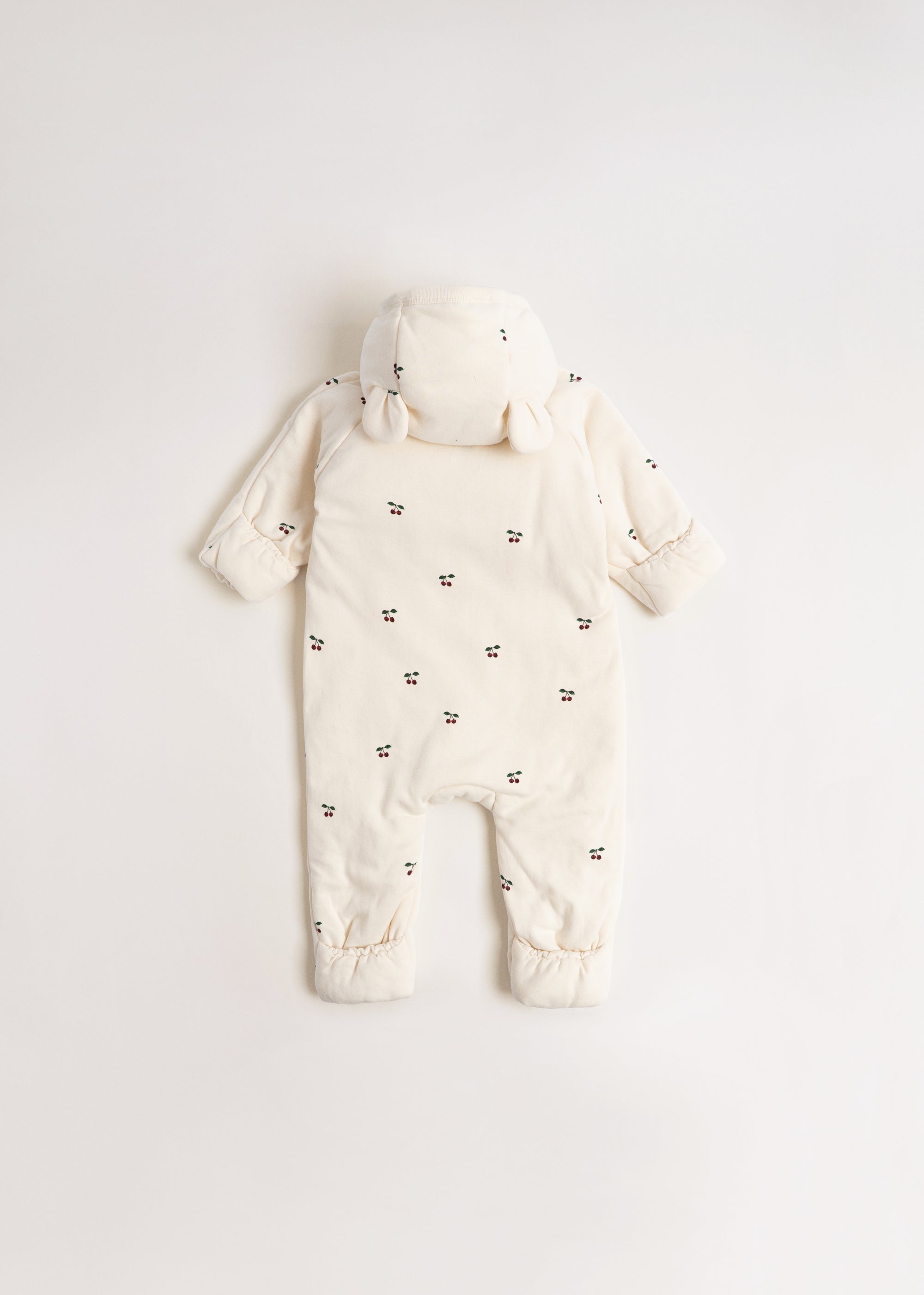 NEWBORN ONESIE WITH HOOD - cherry – Konges Sløjd®