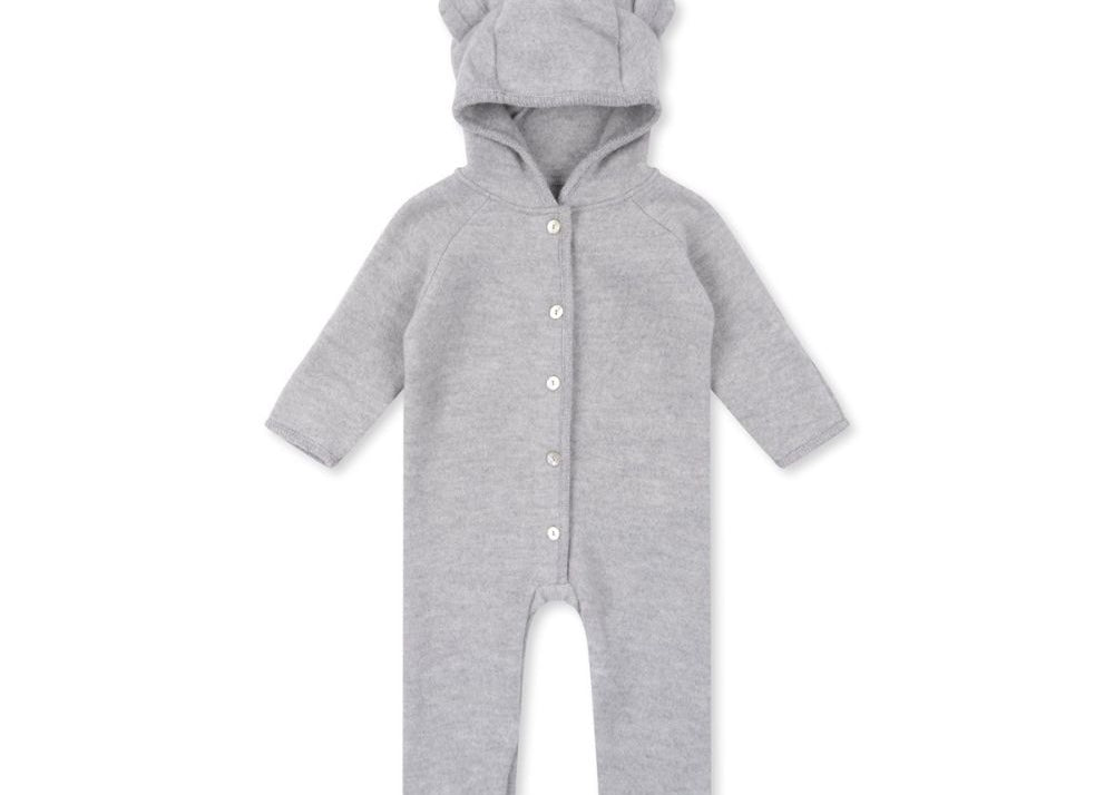 Konges Sløjd A/S PADDED ONESIES grey melange