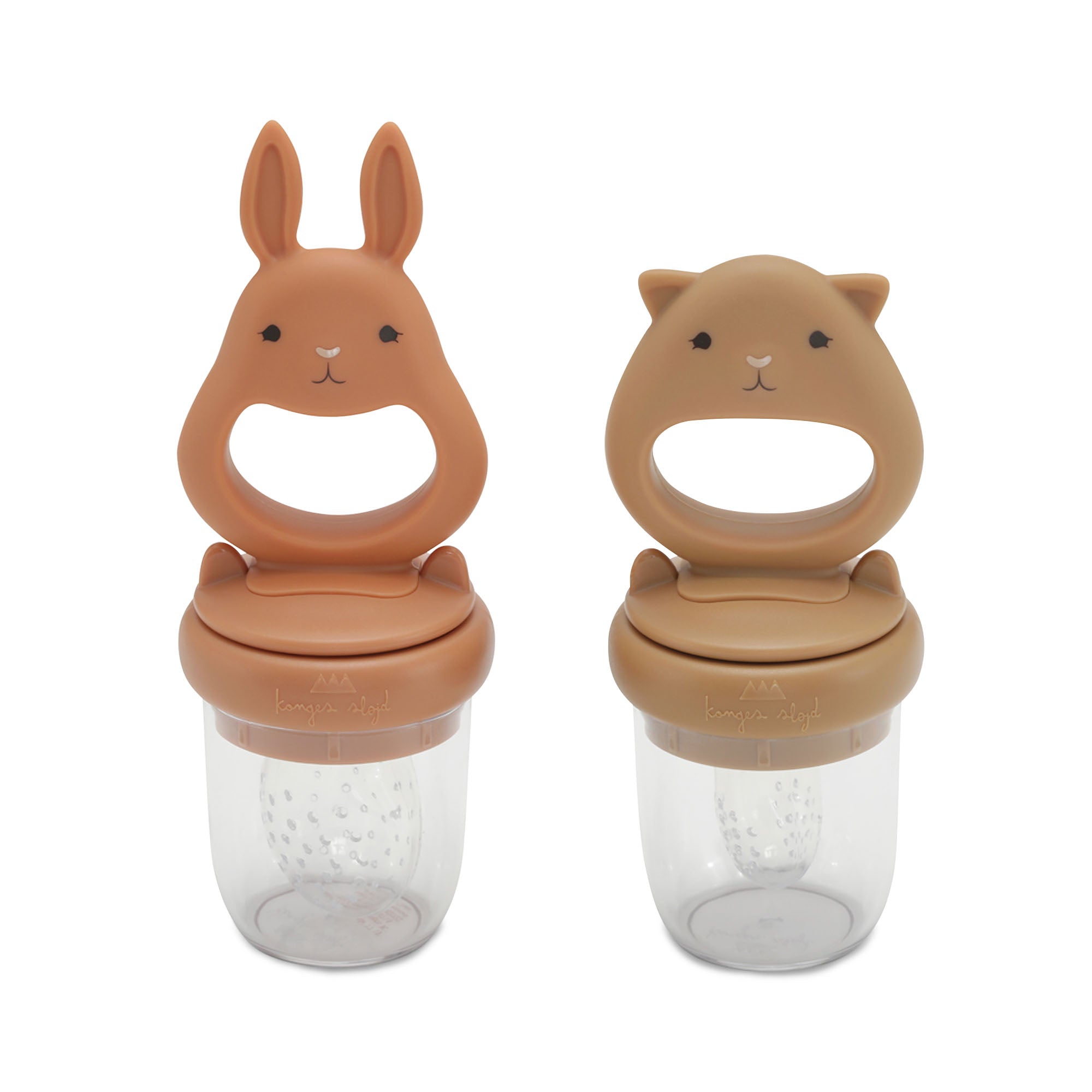 SILICONE FRUIT FEEDING PACIFIER - almond/terracotta – kongessloejd.com