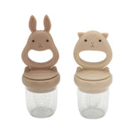 Konges Sløjd A/S FEEDING PACIFIER bark/shell