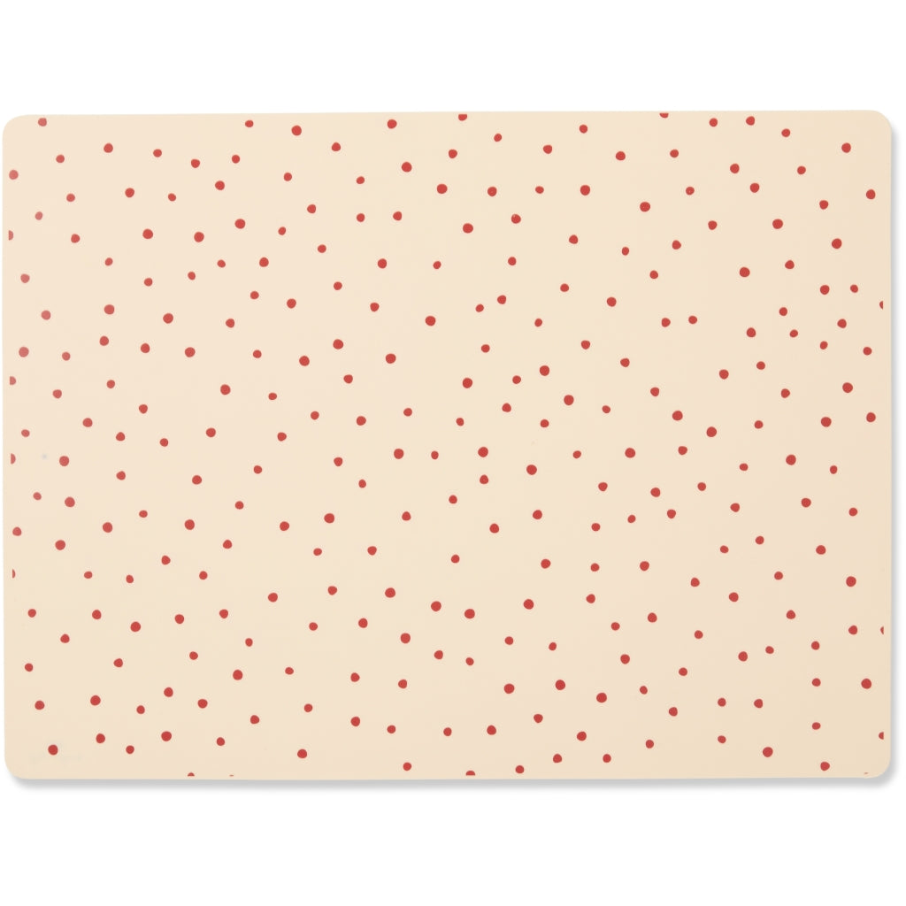 Konges Sløjd A/S SILICONE PLACEMAT Placemats RASPBERRY/RED DOT
