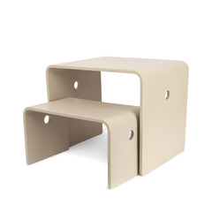 Konges Sløjd A/S Step Table and Bench Furniture BEIGE GREY