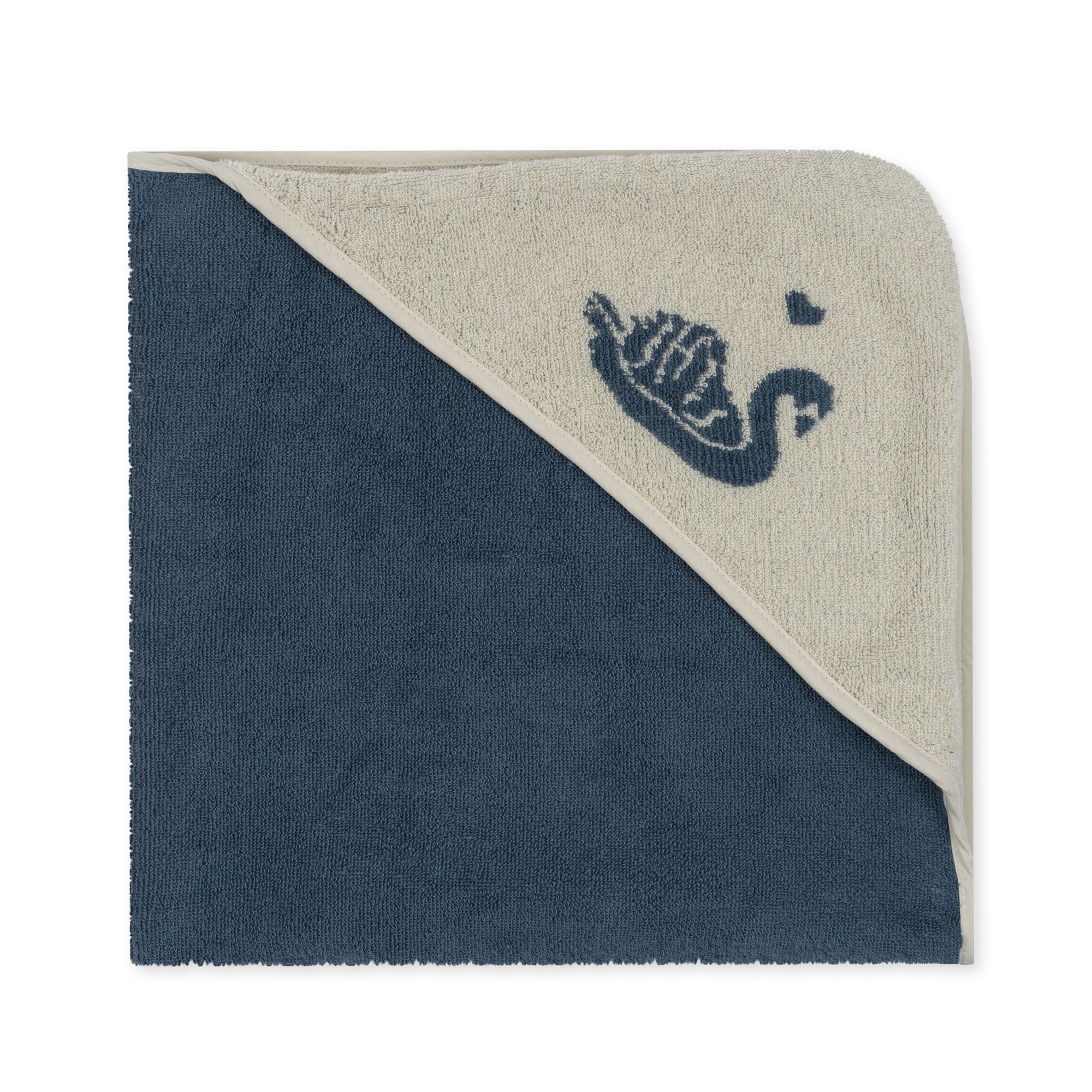 Konges Sløjd A/S TERRY HOODED JACQUARD TOWEL Towels SWAN