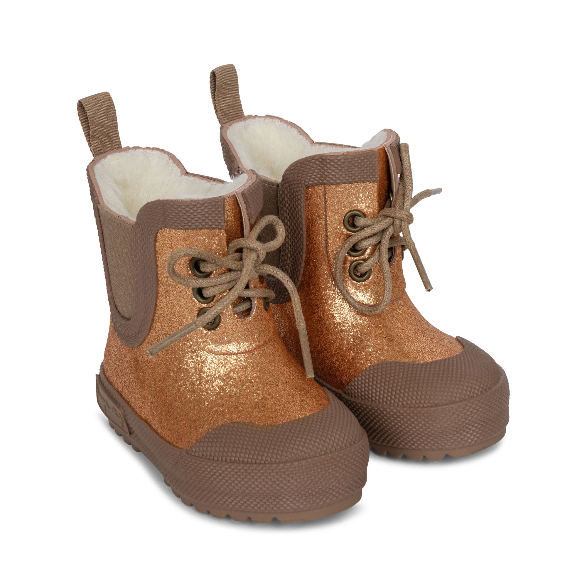 Konges Sløjd A/S Thermo boots with glitter Thermo boots TAN
