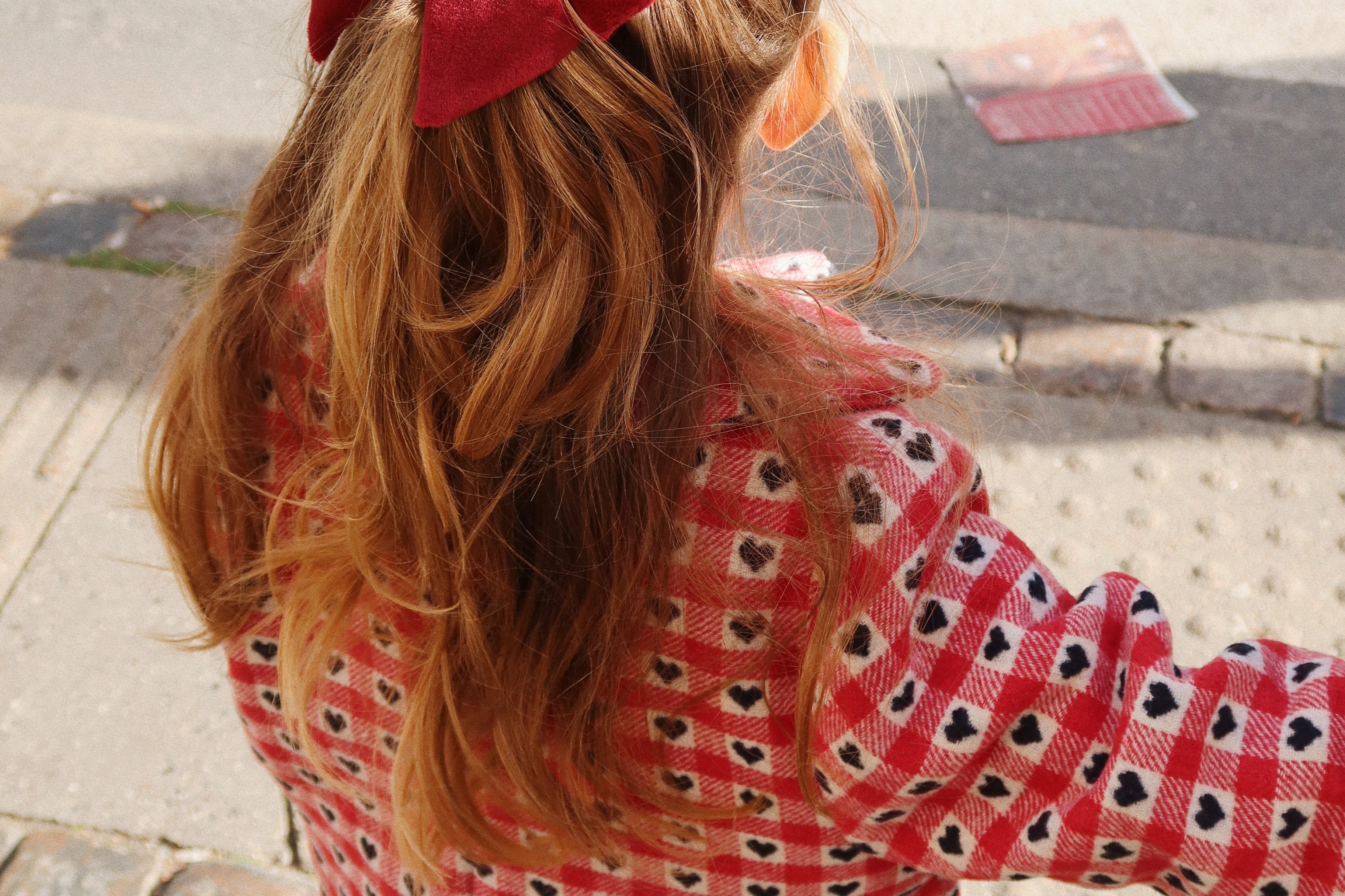 Konges Sløjd A/S VELVET BOWIE HAIR CLIP Hair accessories JOLLY RED