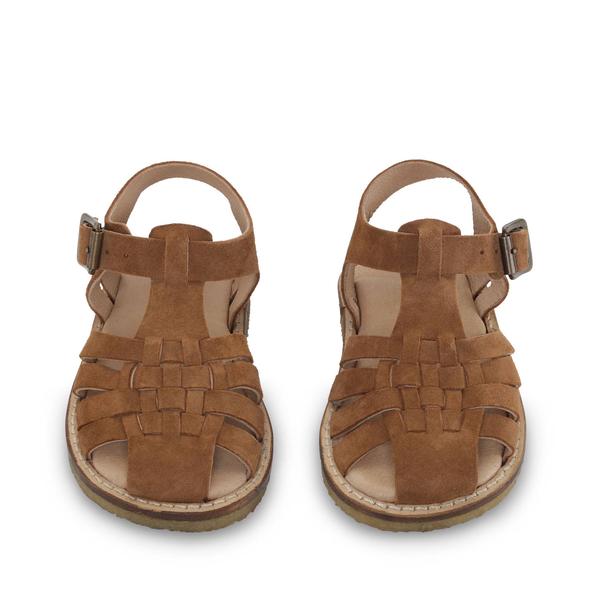Konges Sløjd A/S MINOU STRAP SANDAL SUEDE Leather sandals COGNAC